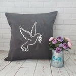 colombe coussin motif thermocollant