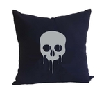 tête de mort crâne coussin motif thermocollant