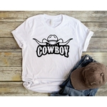 cowboy chapeau cornes t-shirt