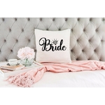 bride motif thermocollant coussin