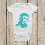 bébé gorille motif thermocollant body enfant