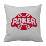 poker motif thermocollant coussin