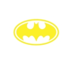 logo batman motif thermocollant