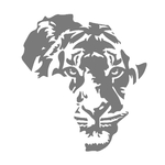 carte afrique tigre motif thermocollant