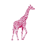 grande girafe motif thermocollant