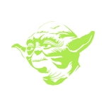 yoda star wars motif thermocollant