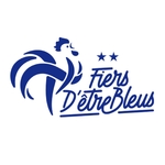 fiers d'être bleus foot motif thermocollant