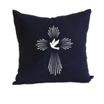 croix colombe motif thermocollant colombe coussin