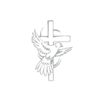croix oiseau motif thermocollant