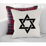 croix juive motif thermocollant coussin