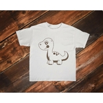 bébé dinosaure motif thermocollant tee shirt enfant