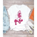 Jeune fille Foulard motif thermocollant t-shirt femme