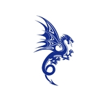 dragon aile motif thermocollant