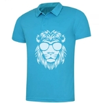 lion lunettes motif thermocollant tee shirt
