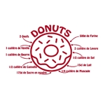 recette donuts motif thermocollant