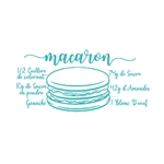 recette macaron motif thermocollant