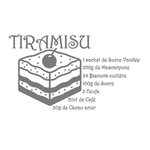 recette tiramisu motif thermocollant