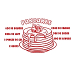 recette pancakes motif thermocollant