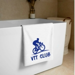 Cycliste motif thermocollant serviette bain