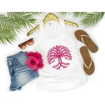 arbre de vie stylisé motif thermocollant t-shirt femme
