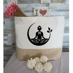 yoga nature motif thermocollant sac shopping