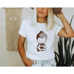 petit bouddha motif thermocollant t-shirt femme