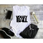 volley ball motif thermocollant t-shirt femme