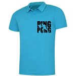 ping pong motif thermocollant polo homme