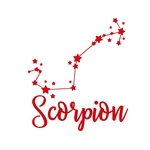 scorpion zodiaque motif thermocollant