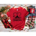 Merry christmas motif thermocollant t-shirt homme femme