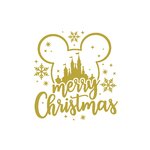 Merry christmas motif thermocollant