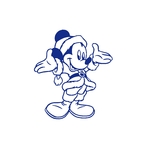 mickey noël motif thermocollant