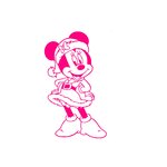 minnie noël motif thermocollant