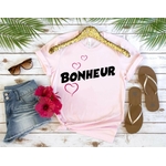 bonheur motif themrocollant t-shirt femme