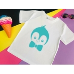 Pingouin noeud papillon motif thermocollant t-shirt enfant bébé