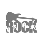 rock guitare motif thermocollant