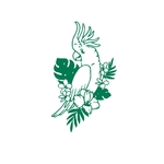 perroquet cacatoès motif thermocollant