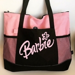 Barbie motif thermocollant sac shopping sport mains