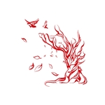 main arbre branches motif thermocollant