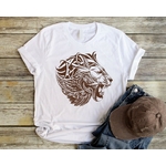 tête animal motif thermocollant collection tree art t-shirt homme femme enfant