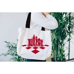 jeu déchecs motif thermocollant sac shopping courses main
