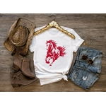 cheval galope motif thermocollant t-shirt femme homme enfant sweat
