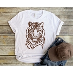 tigre motif thermocollant t-shirt homme femme enfant bébé