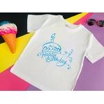 happy birthday gâteau motif thermocollant flex textile t-shirt homme femme enfant bébé