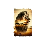 Lion savane impression dtf flex textile