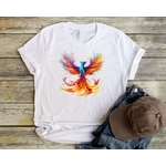 sphinx impression dtf flex textile t-shirt homme femme enfant oiseau feu
