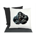 gorille poings impression dtf flex textile singe force énervé colère coussin combat