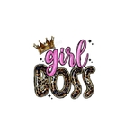 Girl Boss impression DTF flex textile
