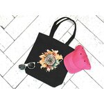 Boussole couleurs impression dtf flex textile sac shopping plage vacances direction voyage rose des vent points