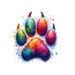 Emprunte animal impression dtf flex textile